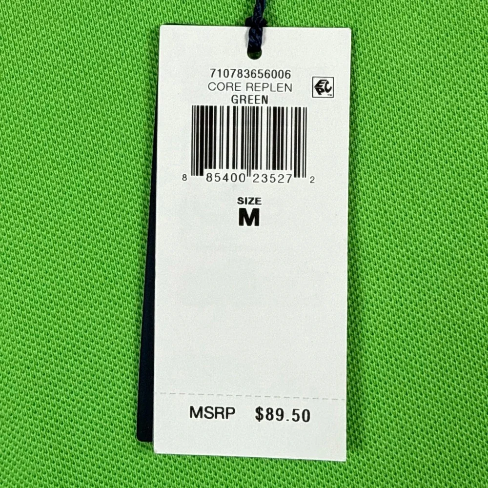 NEW Polo Ralph Lauren Mens Medium Green Classic Fit Mesh Cotton Polo Shirt